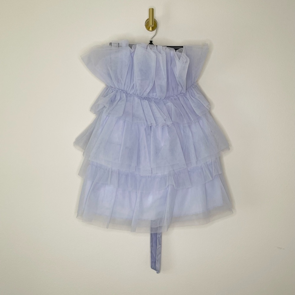 Maniju Tulle Periwinkle mini dress size M